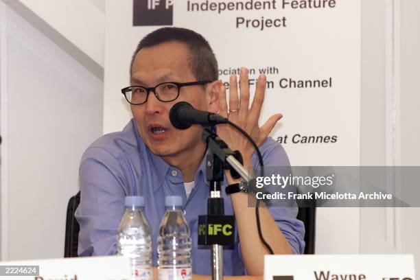 The Center of the World director Wayne Wang at the 'American Directors at Cannes' panel at the Variety Cannes Conference Series 2001 at the Variety...