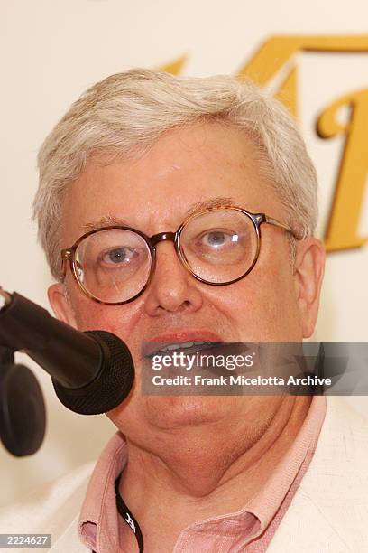 Chicago Sun-Times Critic Roger Ebert hosts 'American Directors at Cannes' panel at the Variety Cannes Conference Series 2001 at the Variety Pavilion...