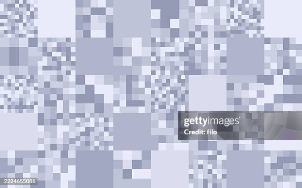 digital pixel technology gray pattern background - camouflage pattern background stock illustrations