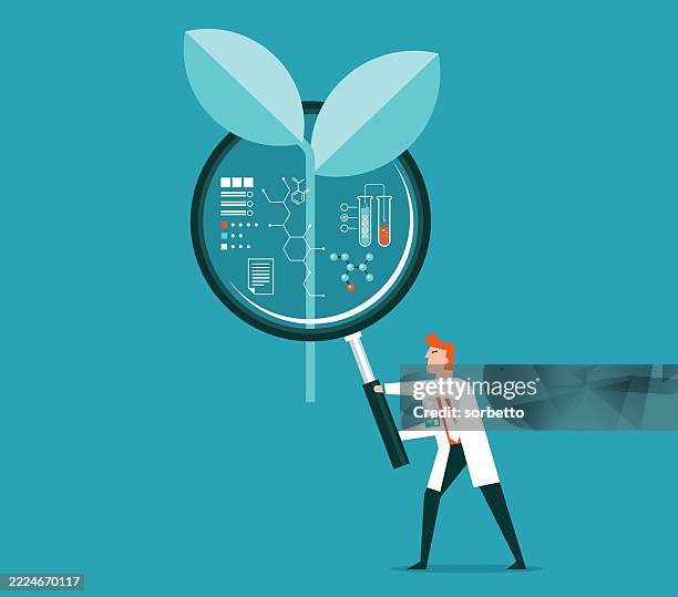 biotechnology science - ecosystem - clone stock illustrations