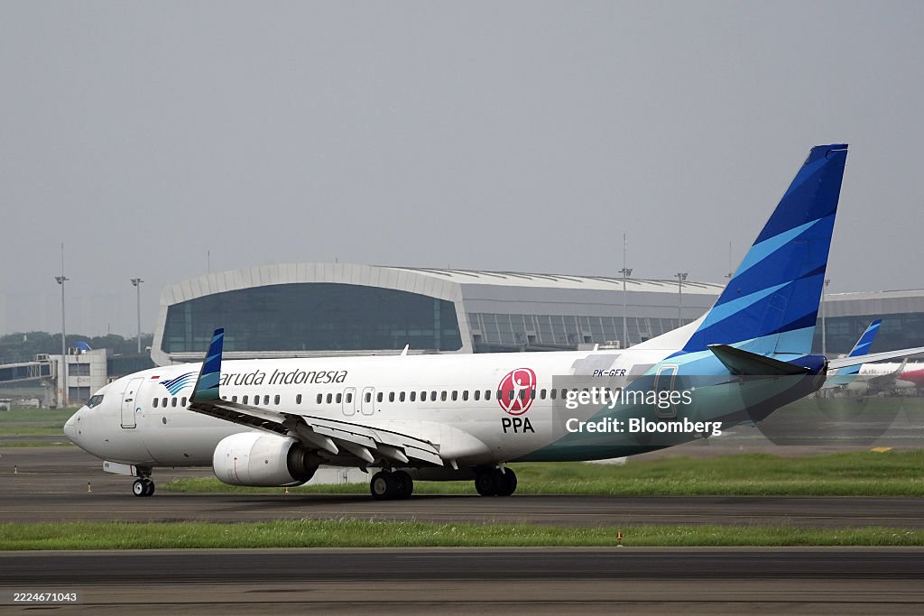 Garuda Airplanes As Trump Says Indonesia Will Buy 50 Boeing Jets in Trade Deal