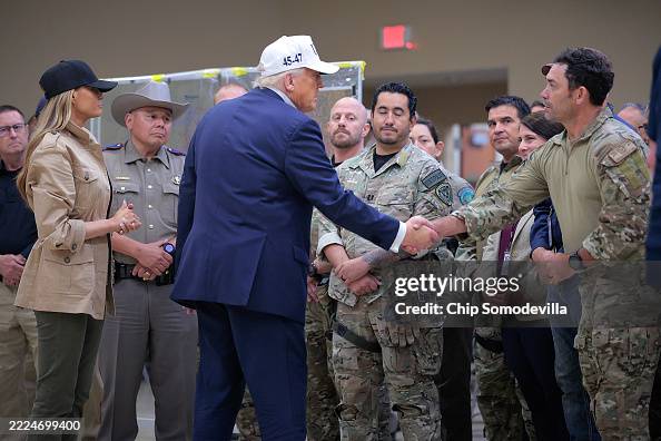 President Trump Tours Devastation In Texas After Deadly Flash Flooding President Trump Tours Devastation In Texas After Deadly Flash Flooding