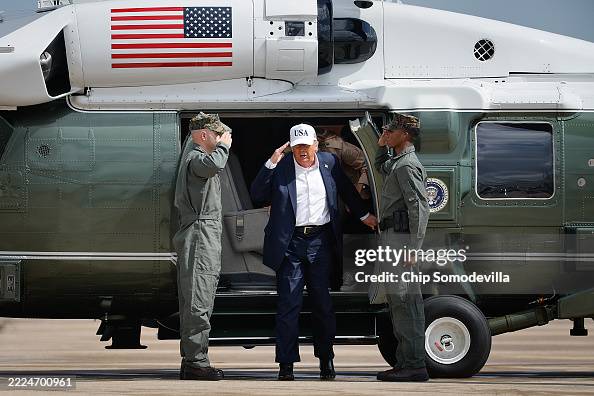President Trump Tours Devastation In Texas After Deadly Flash Flooding President Trump Tours Devastation In Texas After Deadly Flash Flooding