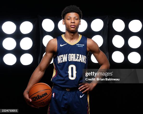 Jeremiah Rooks Jeremiah Fears of the New Orleans Pelicans poses for a portrait... News ...