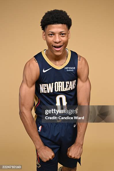 Jeremiah Rooks Jeremiah Fears of the New Orleans Pelicans poses for a portrait... News ...