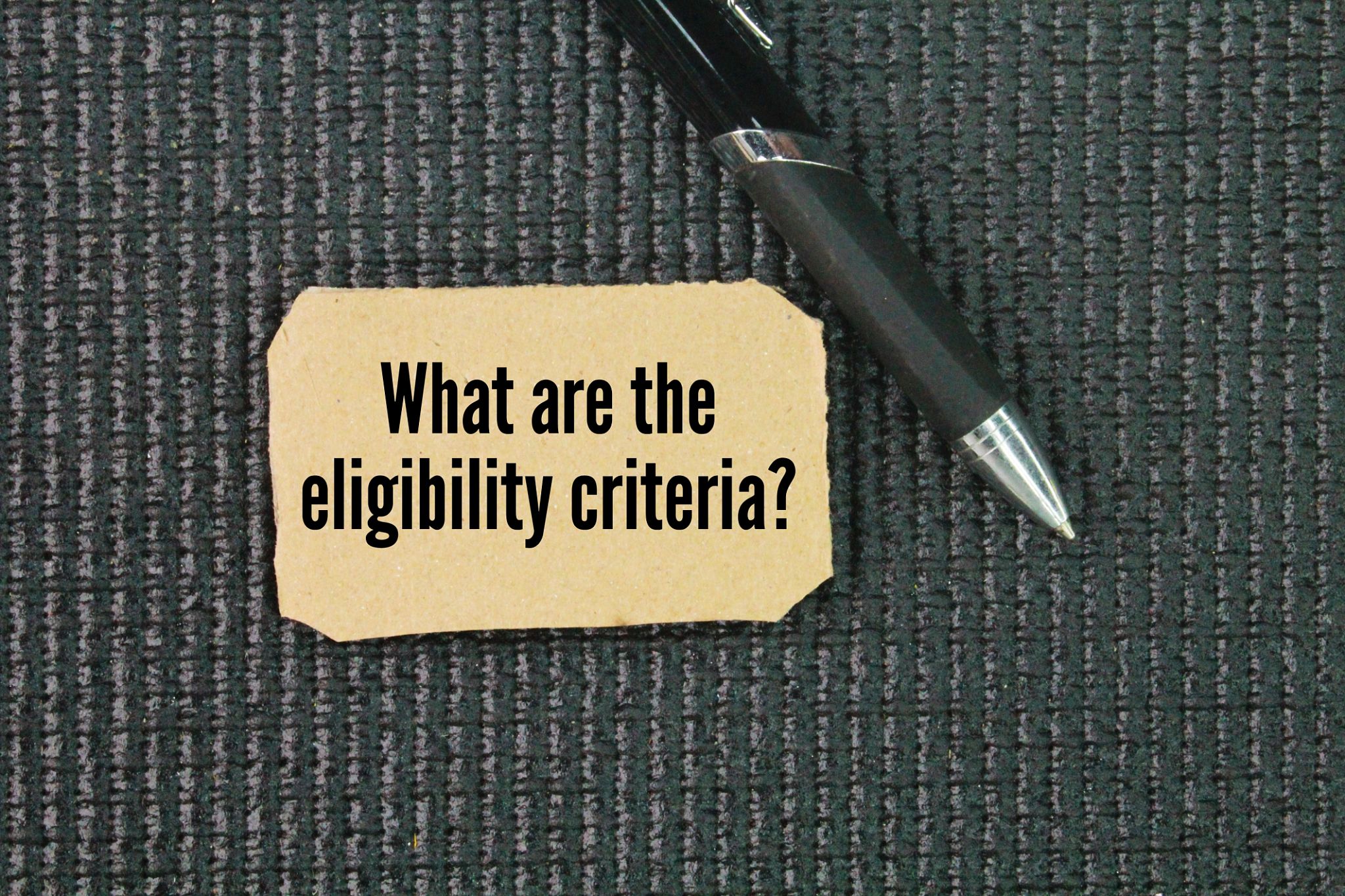 eligibility criteria
