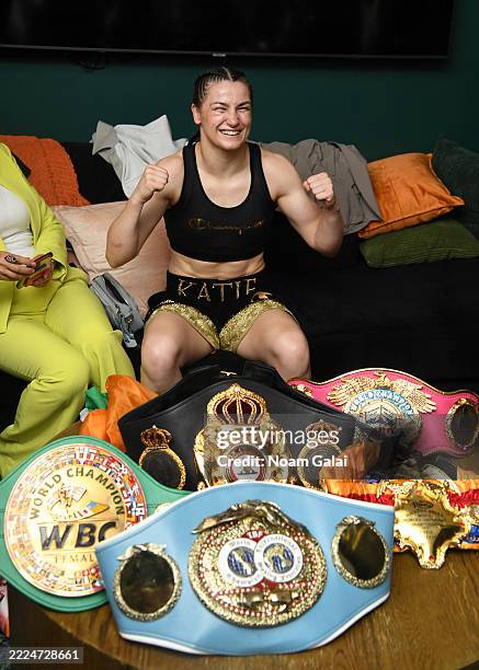 Katie Taylor Celebrates In Her Dressing Room After Defeating Amanda katie-taylor-celebrates-in-her-dressing-room-after-defeating-amanda