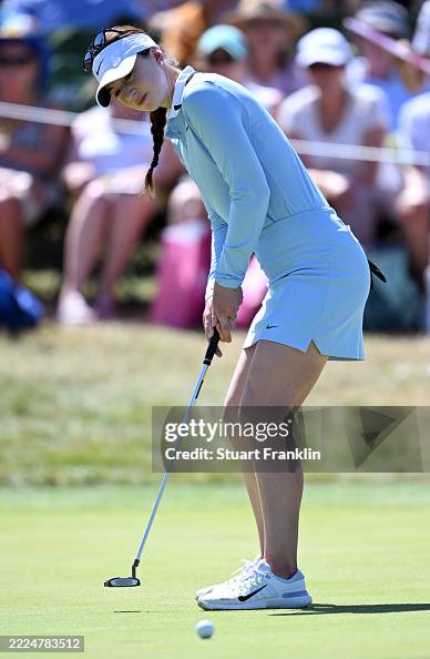 G Ruffels Gabriela Ruffels of Australia putts on the 18th green during Round ...