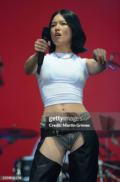 Qisha Chloe Qisha performs on the 'King Tut's' Stage during TRNSMT Festival ...