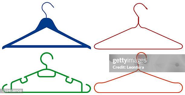 coathangers - coathanger stock illustrations