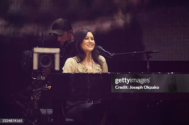 Vanessa Carlton performs as a special guest during day two of Wireless Festival 2025 at Finsbury Park on July 12, 2025 in London, England.