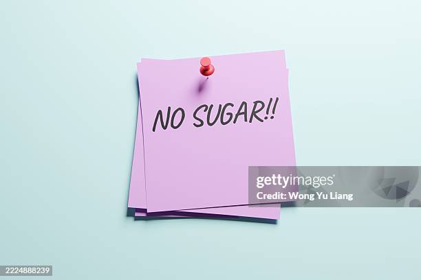 no sugar on memo pad - sugar free stock pictures, royalty-free photos & images