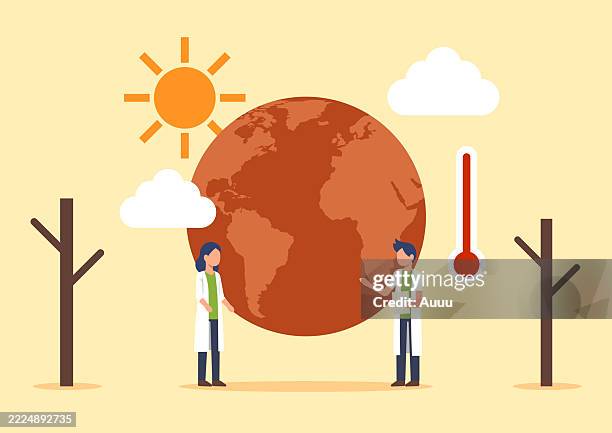 world day to combat desertification and drought concept - deep roots stock illustrations
