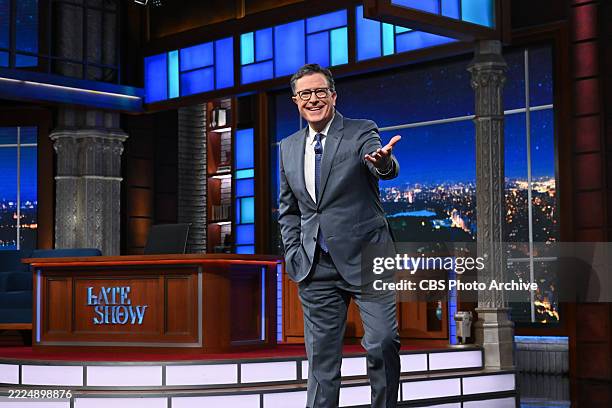The Late Show with Stephen Colbert during Thursday's July 17, 2025 show.