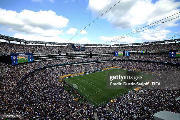 General view inside the stadium during the FIFA Club World Cup 2025 Final match between Chelsea FC and Paris Saint-Germain at MetLife Stadium on July...