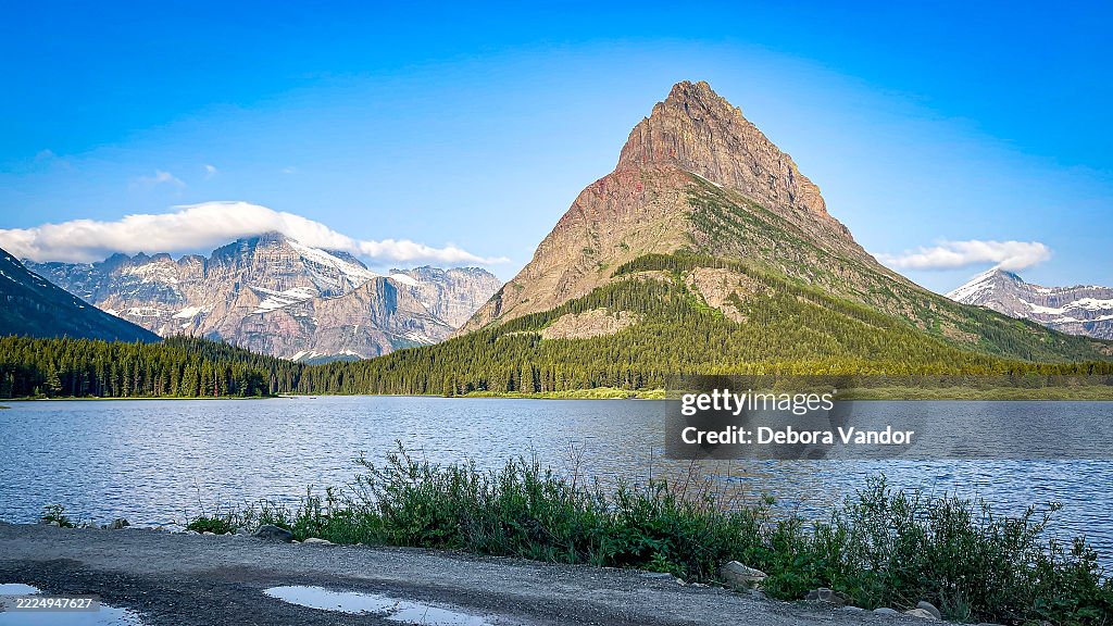 Swiftcurrent lake in Many Glaciers Montana