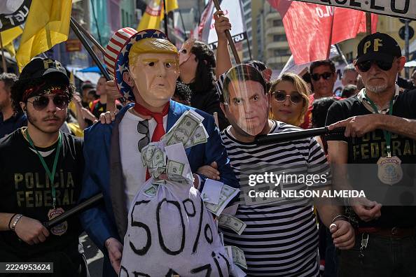 BRAZIL-US-ECONOMY-TRADE-TARIFF-PROTEST BRAZIL-US-ECONOMY-TRADE-TARIFF-PROTEST