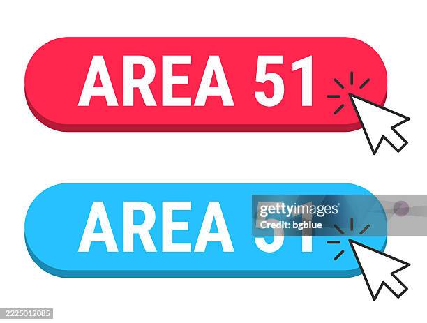 Area Code Button Area 51 Red And Blue Buttons With Cursor On White Background High-Res ...