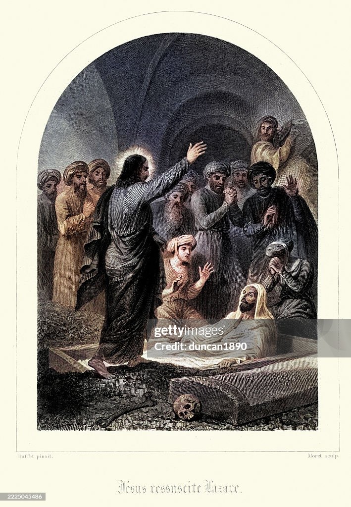 Lazarus Rises Jesus Raising Lazarus From The Dead New Testament Bible Religious ...