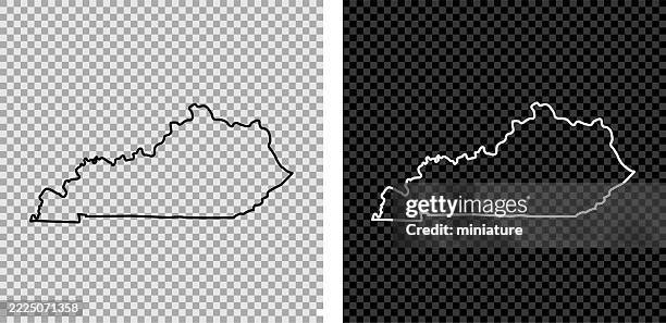 kentucky map - kentucky stock illustrations