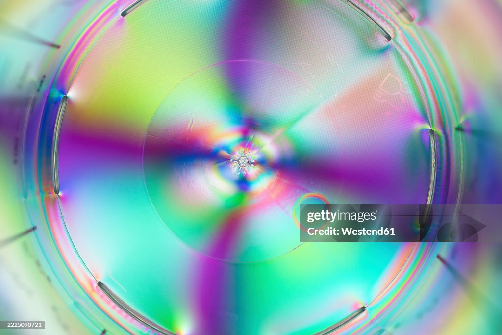 Vivid Colors Refract Through Translucent Plastic In An Abstract ...