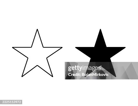 Star icon, outline and solid. Editable stroke. Vector Star icon, outline and solid. Editable stroke. Vector