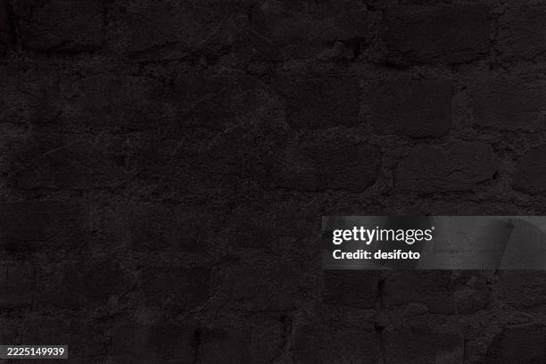 horizontal rough rustic modern dark black color shiny painted whitewashed weathered uneven crude raw unplastered textured distressed masonry brick wall smudged grunge vector weathered backgrounds that is blank empty - polished concrete stock illustrations