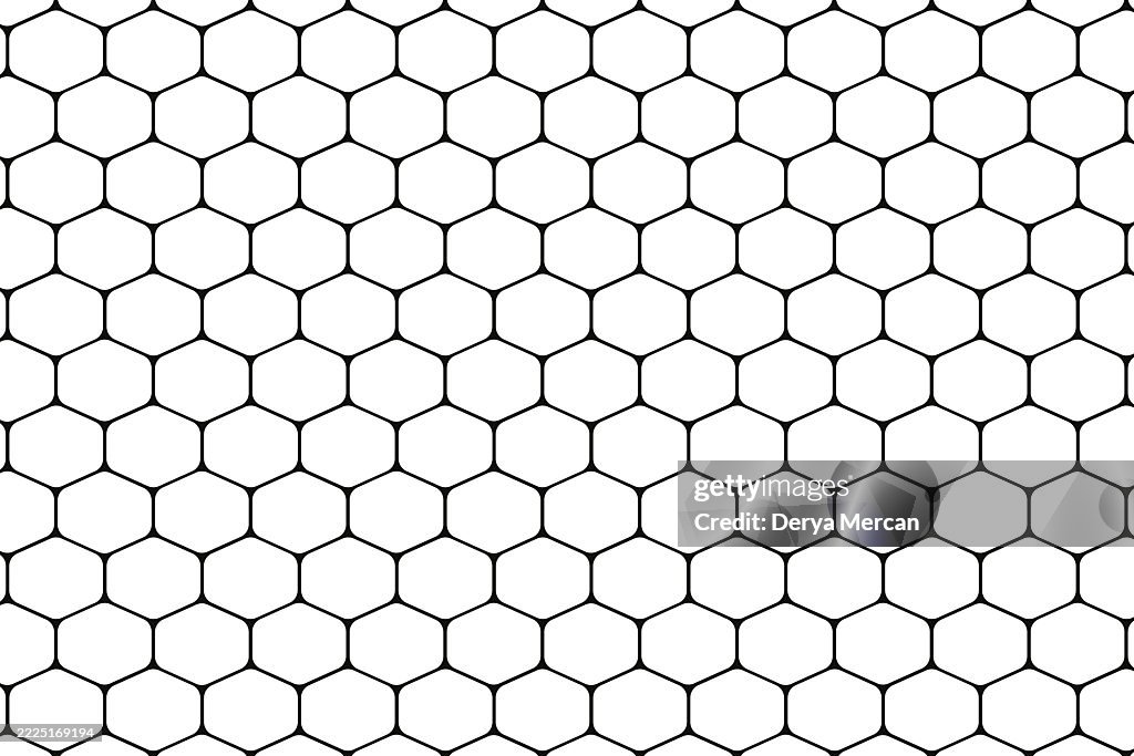 Monochrome ball seamless pattern for sports games football or soccer.Geometric background made of repeating pentagons. Vector stock illustration