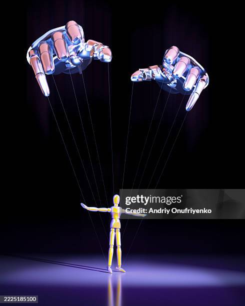 manipulating robotic hands - underdog concept stock pictures, royalty-free photos & images