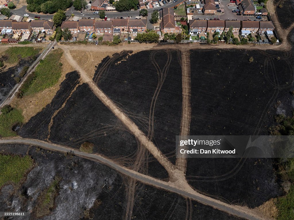 Dagenham Wildfire Leaves Park Land Scorched