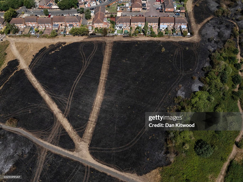Dagenham Wildfire Leaves Park Land Scorched