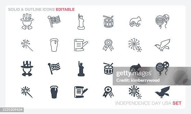 independence day usa - july bbq stock illustrations
