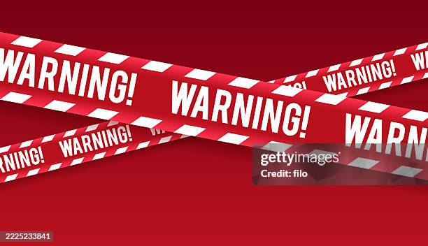warning barricade tape - temporary building stock illustrations