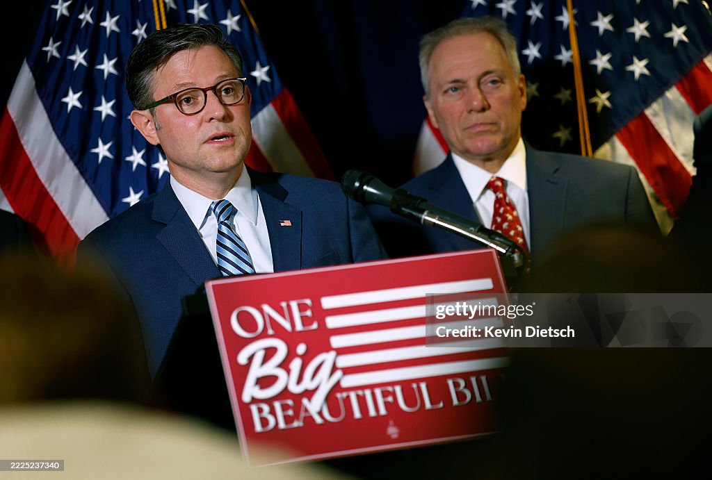 Speaker Johnson Holds Weekly Press Conference On Capitol Hill
