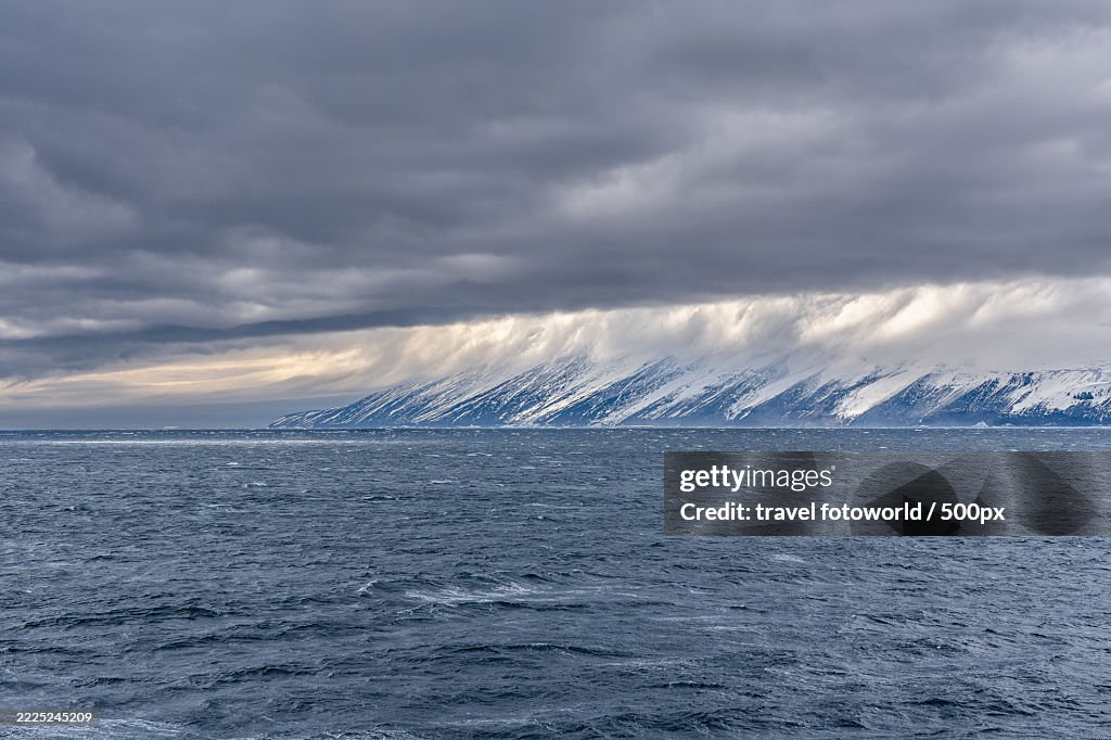 Dramatic cloud scenery over Adare Peninsula,Antarctica,Adare Peninsula