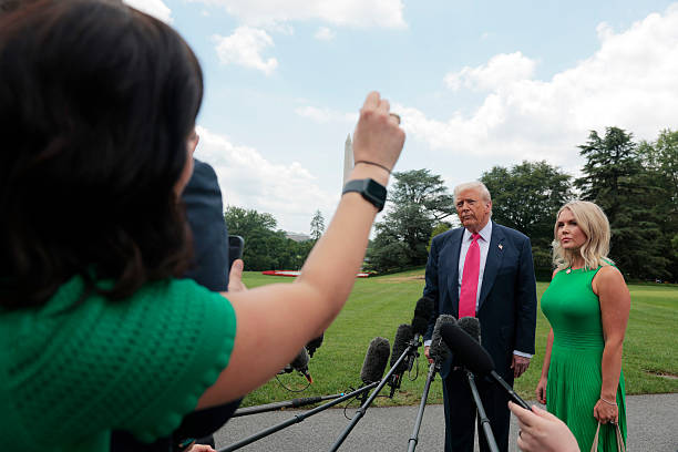 President Trump Departs The White House For Pittsburgh