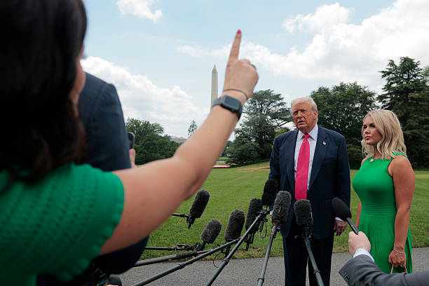 President Trump Departs The White House For Pittsburgh