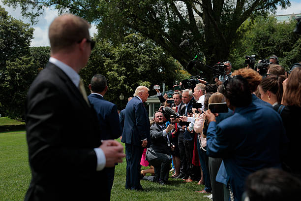President Trump Departs The White House For Pittsburgh