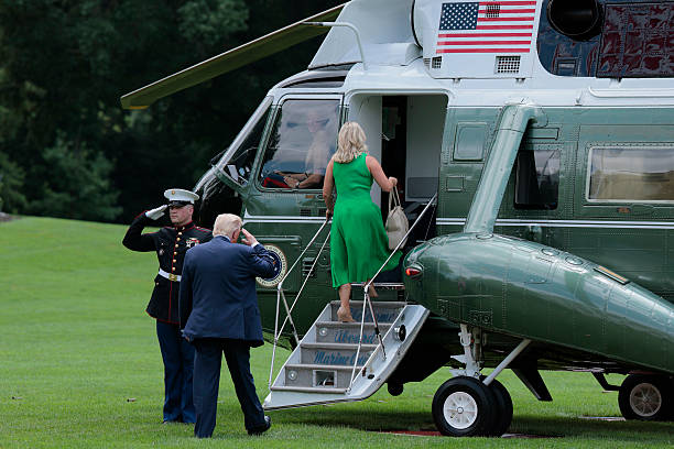 President Trump Departs The White House For Pittsburgh