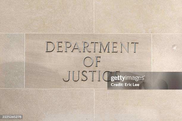 The Department of Justice building is seen on July 20, 2025 in Washington, DC. Attorney General Pam Bondi has asked a federal judge to unseal grand...