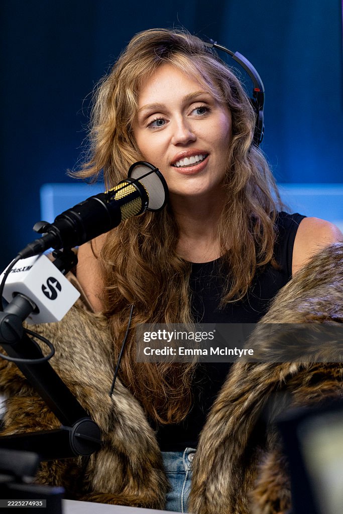 Miley Cyrus Visits The SiriusXM Studios in Los Angeles