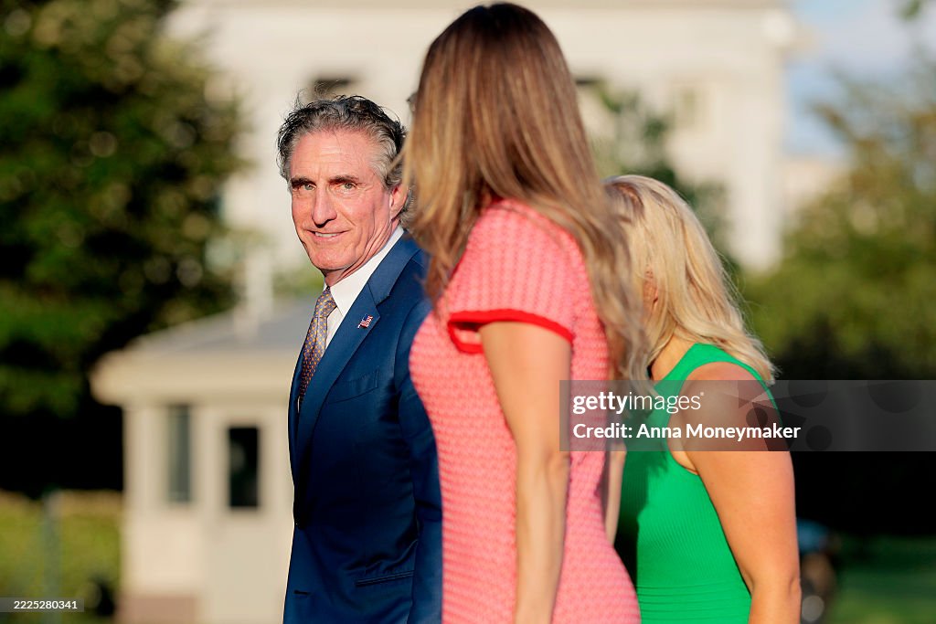 President Trump Returns To The White House On Tuesday Evening