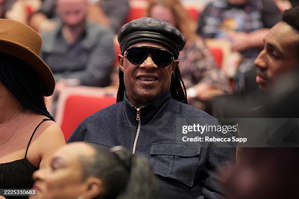 Stevie Wonder is seen in the audience at Reel To Reel: Ed Sullivan at GRAMMY Museum L.A. Live on July 15, 2025 in Los Angeles, California.