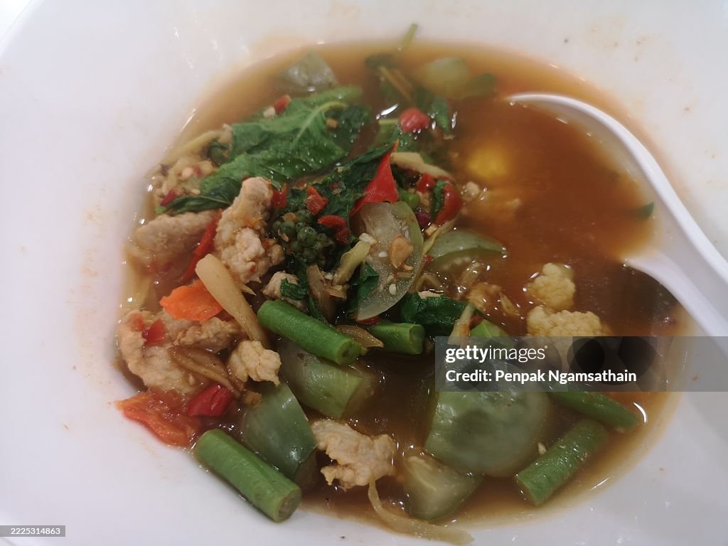 Red Curry with Chicken and eggplants