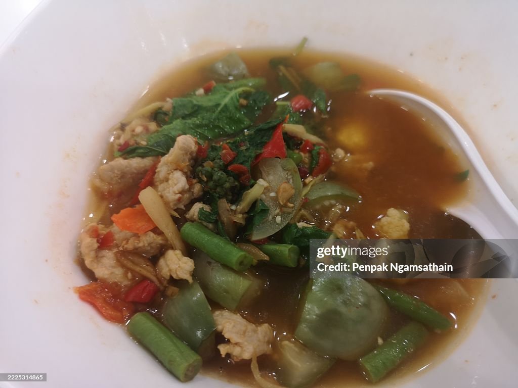 Red Curry with Chicken and eggplants