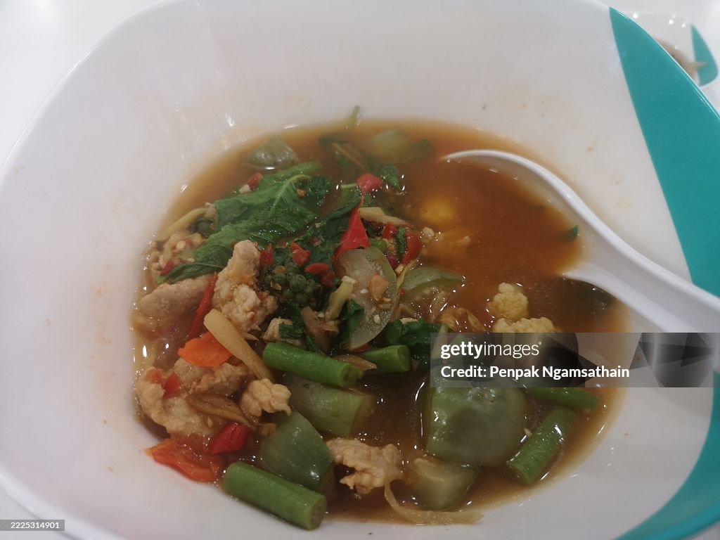 Red Curry with Chicken and eggplants