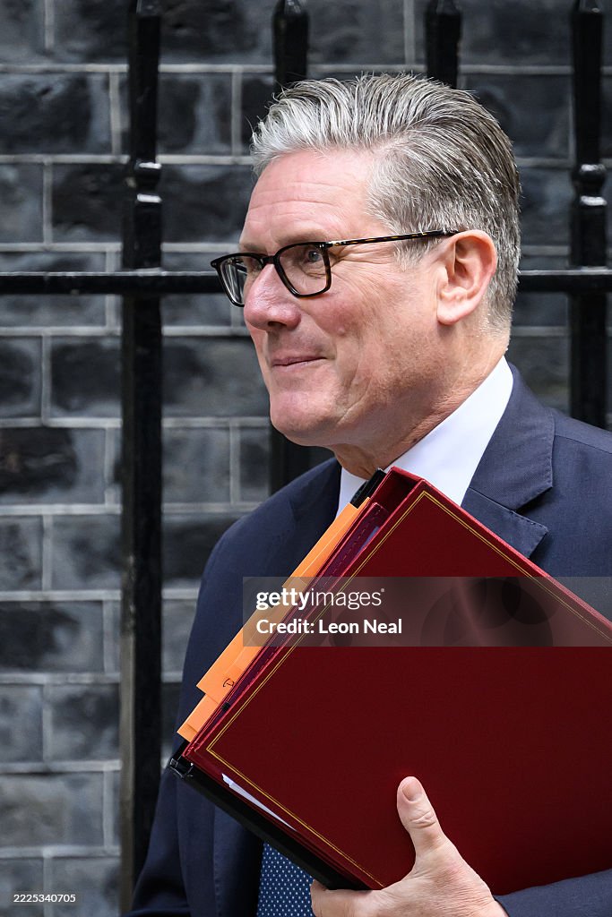 Keir Starmer Departs Downing Street To Take PMQs