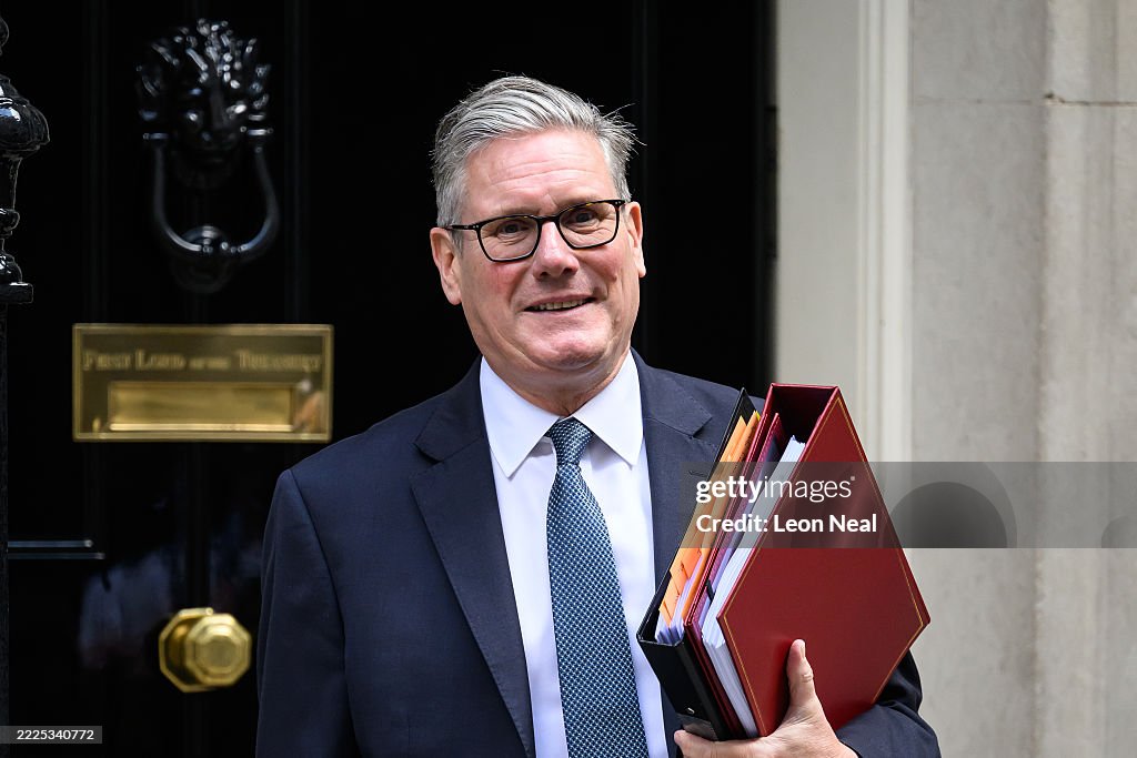 Keir Starmer Departs Downing Street To Take PMQs