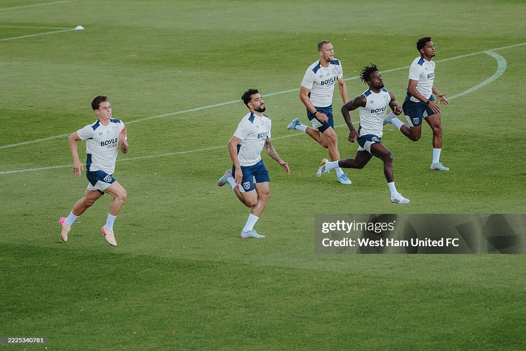 West Ham United Pre-Season Training Session