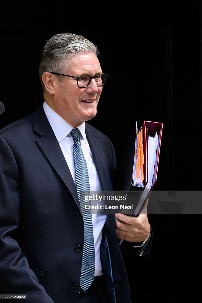 Keir Starmer Departs Downing Street To Take PMQs